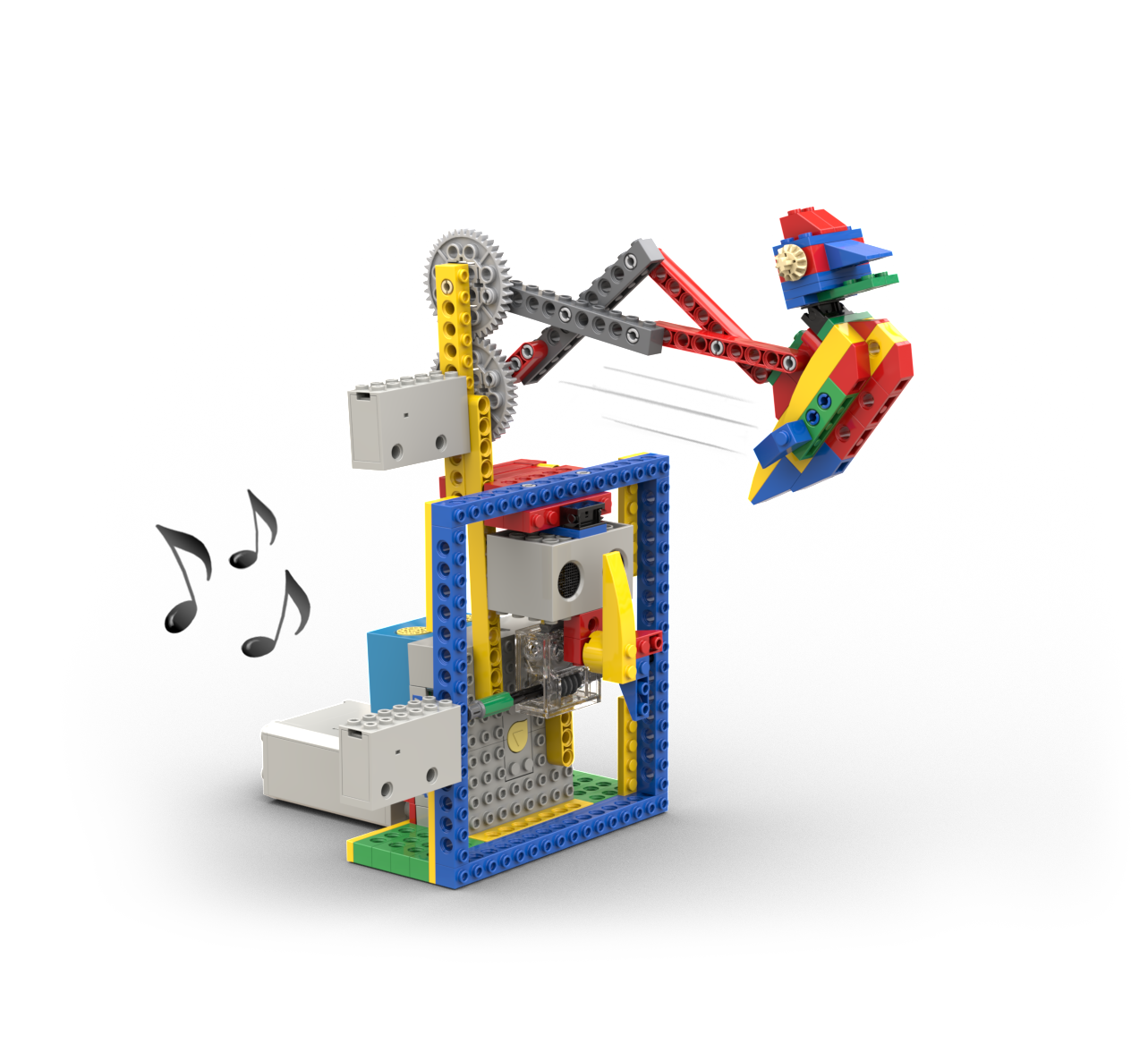 Children learning coding with robotics and blocks