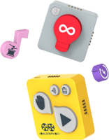 Kids collaborating on coding with robotics